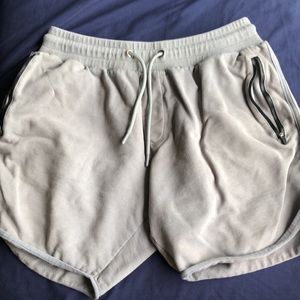 esntls light grey sweat shorts